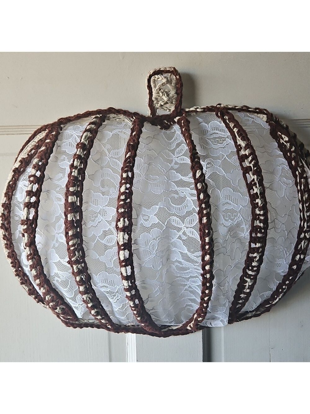 Lace Pumpkin Decor - Picture 4 of 17